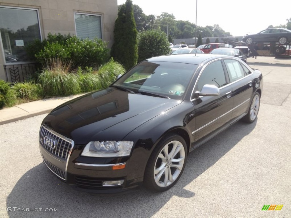 2008 S8 5.2 quattro - Brilliant Black / Black photo #4