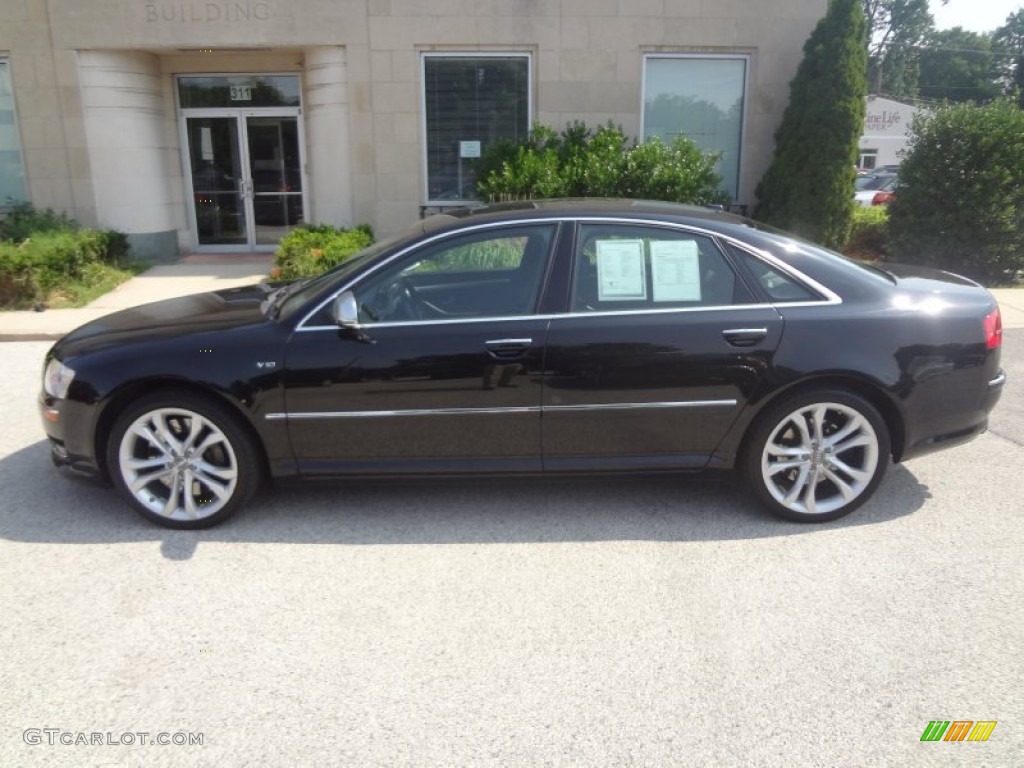 Brilliant Black 2008 Audi S8 5.2 quattro Exterior Photo #95207246