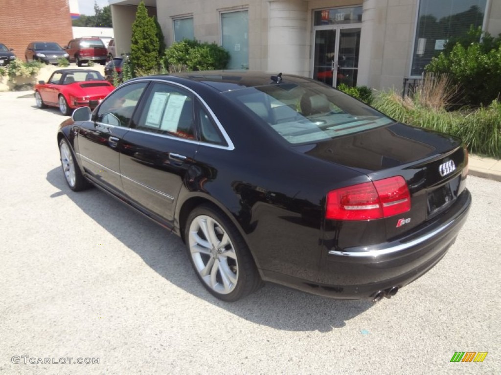 2008 S8 5.2 quattro - Brilliant Black / Black photo #6