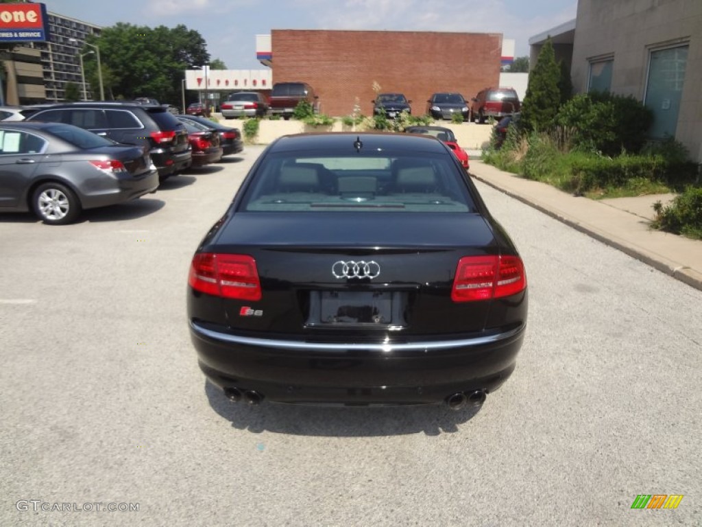 2008 S8 5.2 quattro - Brilliant Black / Black photo #7