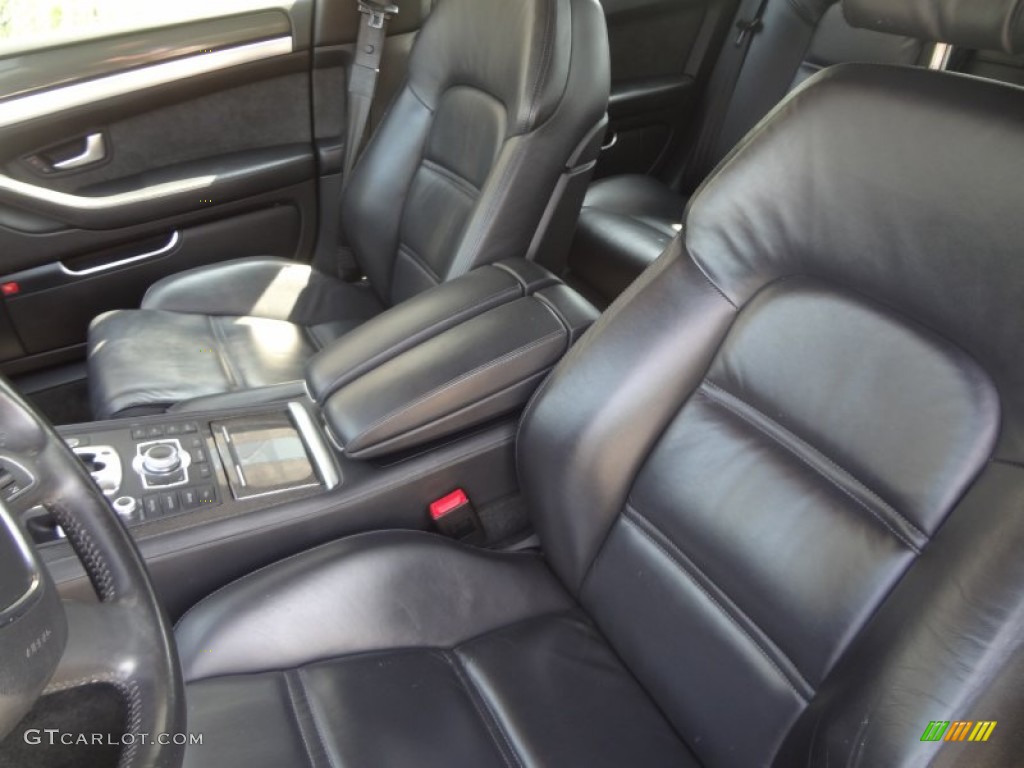 Black Interior 2008 Audi S8 5.2 quattro Photo #95207273