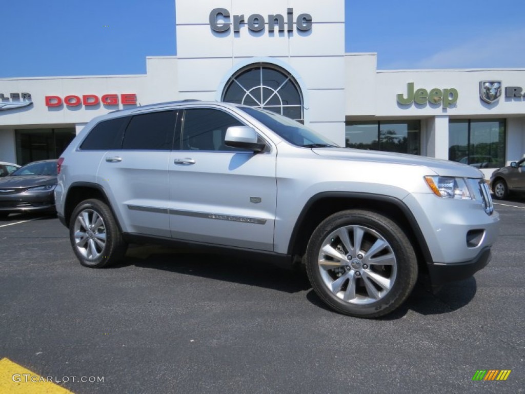 2011 Grand Cherokee Laredo X 70th Anniversary - Bright Silver Metallic / Black/Dark Olive photo #1