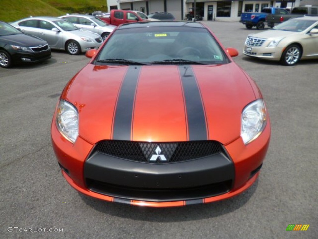 2012 Eclipse SE Coupe - Sunset Pearlescent / Dark Charcoal photo #2