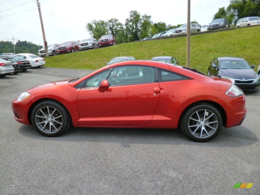 2012 Eclipse SE Coupe - Sunset Pearlescent / Dark Charcoal photo #4