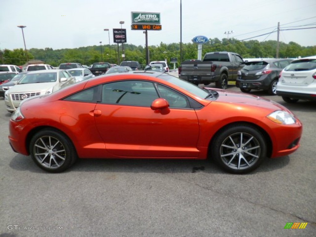 2012 Eclipse SE Coupe - Sunset Pearlescent / Dark Charcoal photo #8