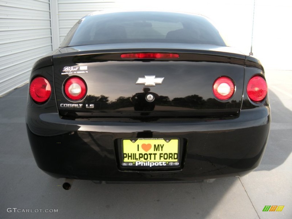 2007 Cobalt LS Coupe - Black / Gray photo #5