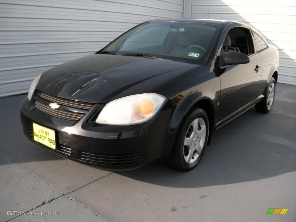 2007 Cobalt LS Coupe - Black / Gray photo #7