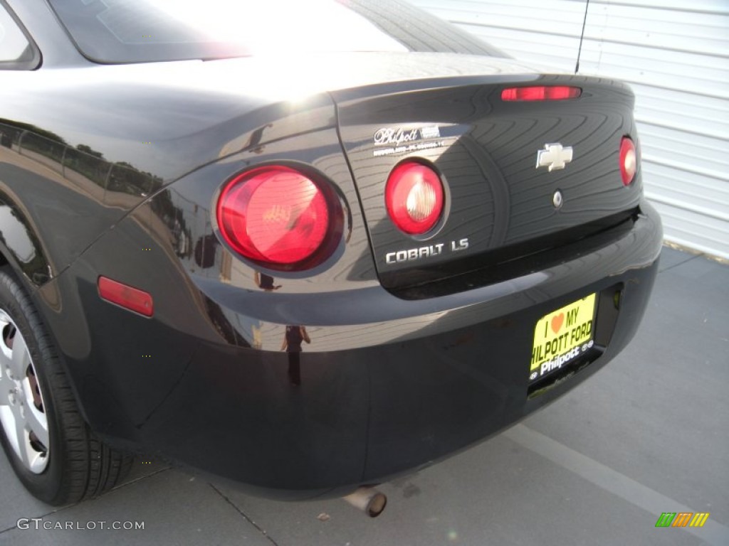 2007 Cobalt LS Coupe - Black / Gray photo #21