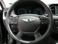 Black 2015 Hyundai Genesis 5.0 Sedan Steering Wheel