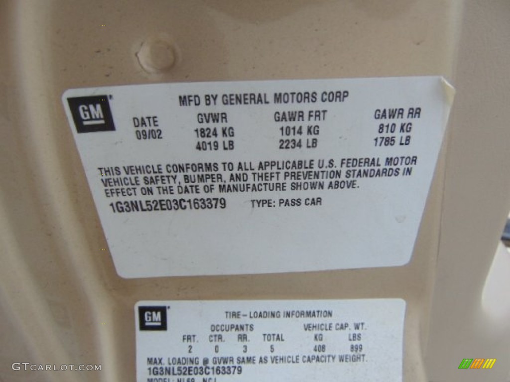 2003 Alero GL Sedan - Sandstone Metallic / Neutral photo #19