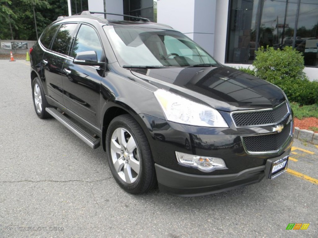 Black Granite Metallic 2011 Chevrolet Traverse LT AWD Exterior Photo #95218125