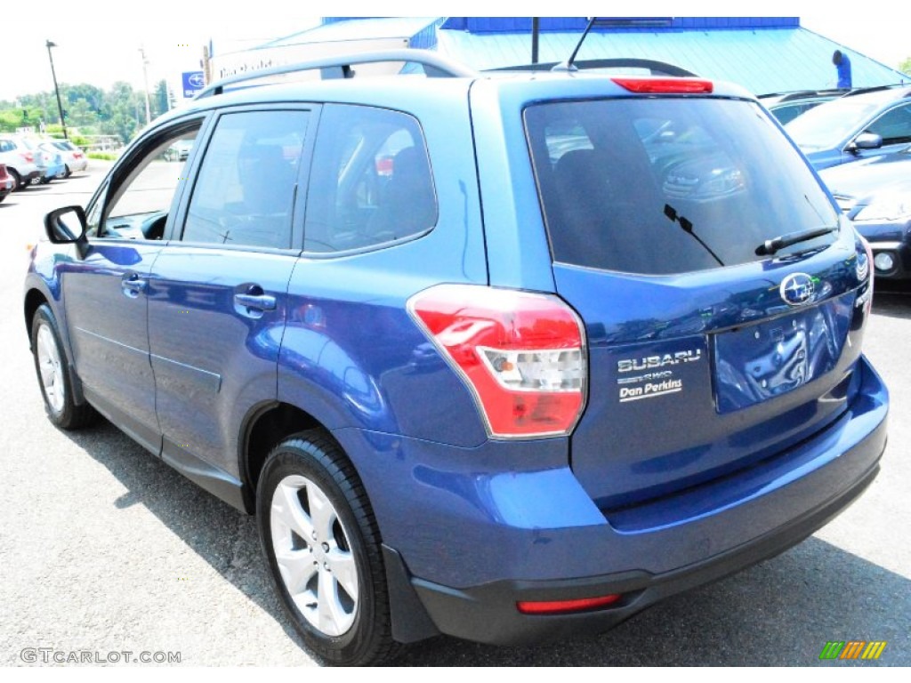 2014 Forester 2.5i Premium - Marine Blue Pearl / Platinum photo #10