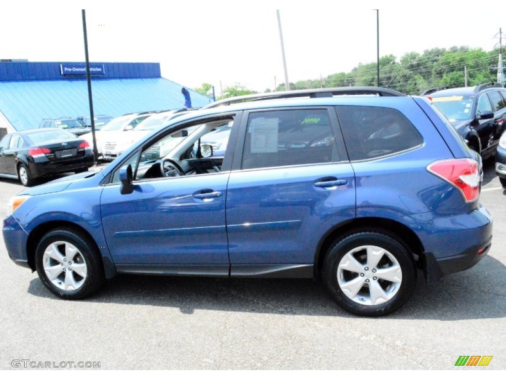2014 Forester 2.5i Premium - Marine Blue Pearl / Platinum photo #11