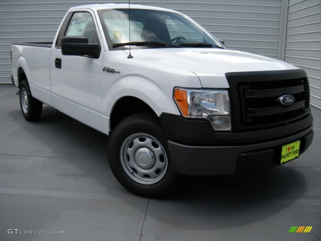 2014 F150 XL Regular Cab - Oxford White / Steel Grey photo #1