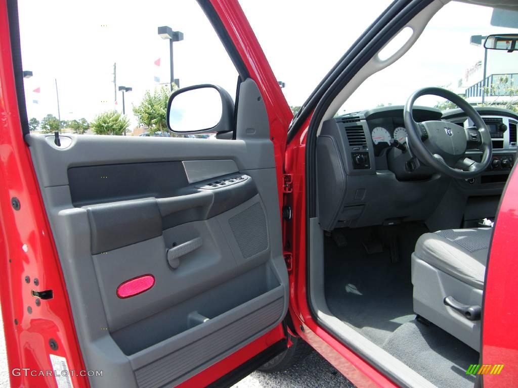 2007 Ram 1500 SLT Quad Cab - Flame Red / Medium Slate Gray photo #13