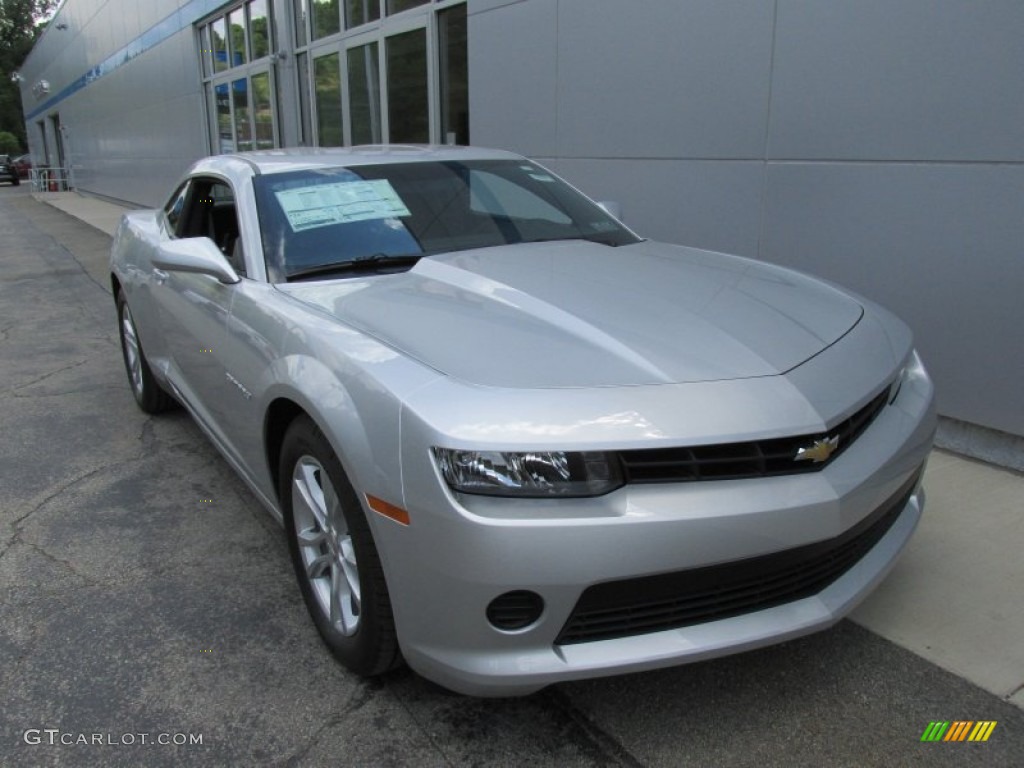 Silver Ice Metallic 2015 Chevrolet Camaro LS Coupe Exterior Photo #95219763