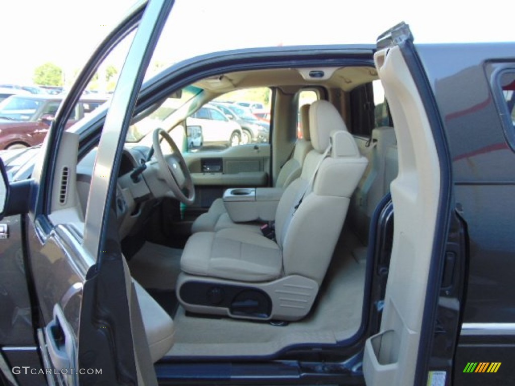 2005 F150 XLT Regular Cab 4x4 - Dark Stone Metallic / Tan photo #12