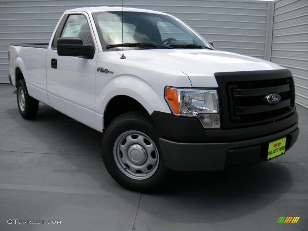 2014 F150 XL Regular Cab - Oxford White / Steel Grey photo #2