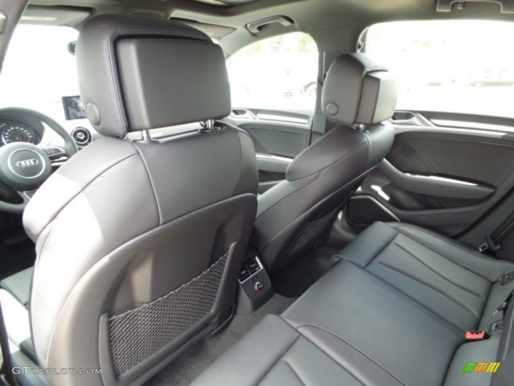 Black Interior 2015 Audi A3 2.0 Prestige quattro Photo #95222601