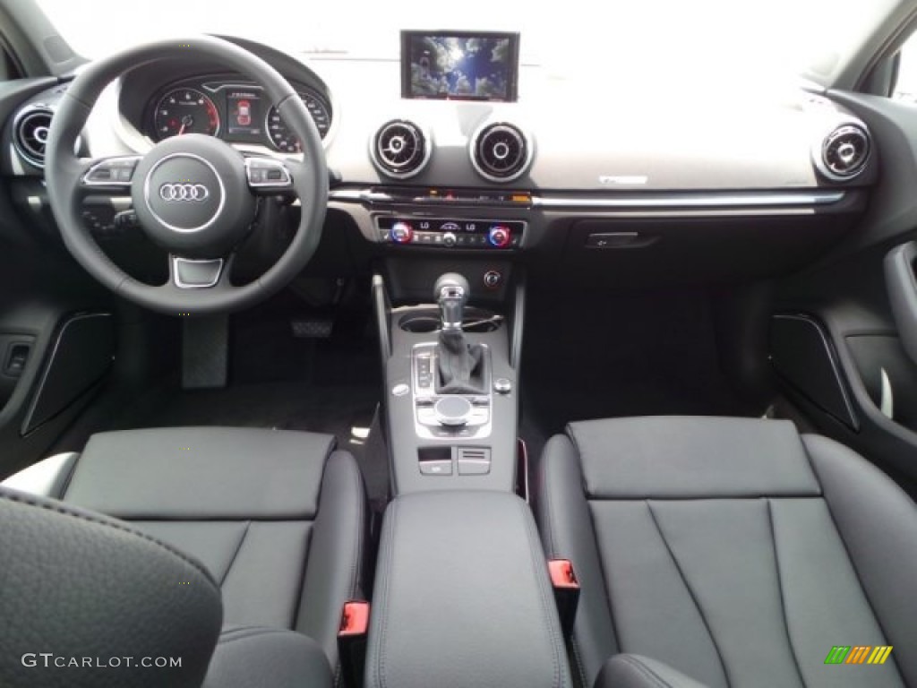 2015 Audi A3 2.0 Prestige quattro Black Dashboard Photo #95222649