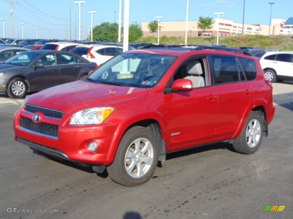 2011 RAV4 Limited 4WD - Barcelona Red Metallic / Ash photo #6