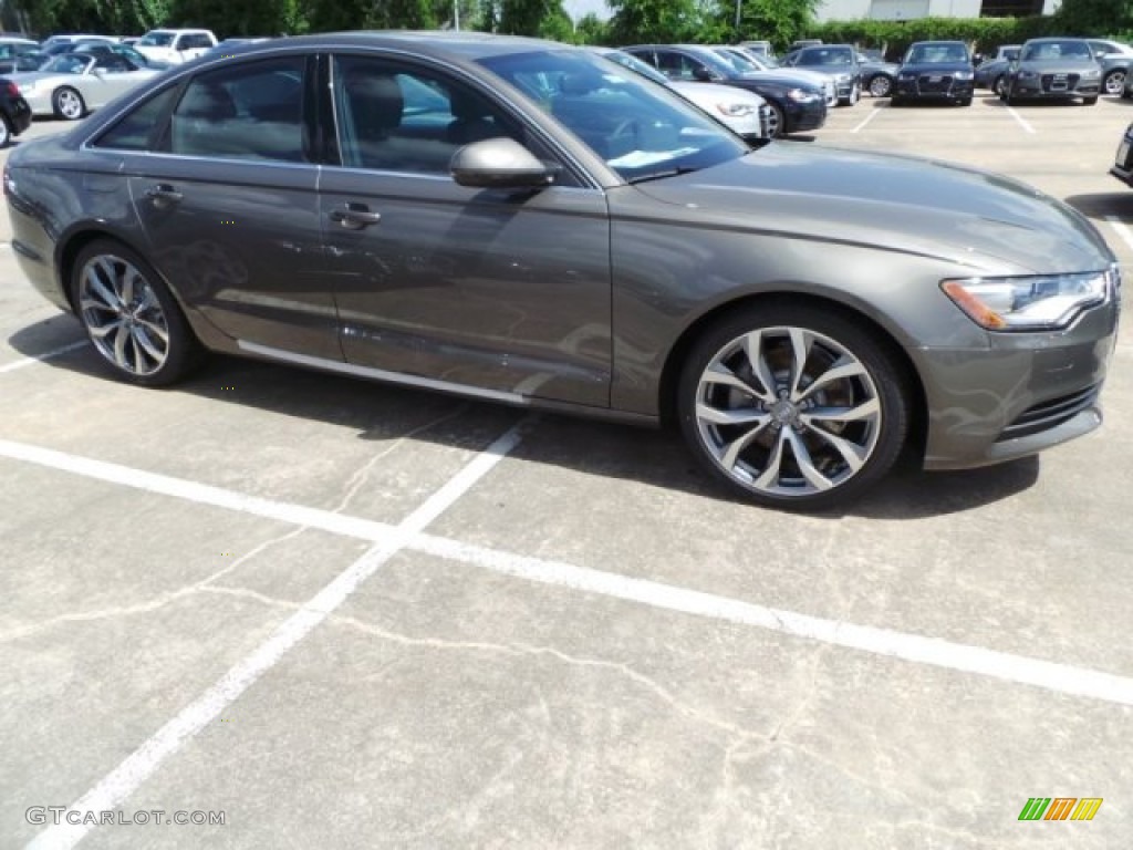 2014 A6 2.0T Sedan - Dakota Gray Metallic / Black photo #8