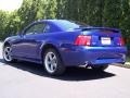 2002 Sonic Blue Metallic Ford Mustang GT Coupe  photo #7