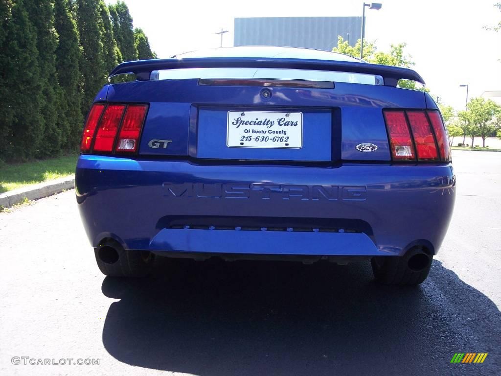 2002 Mustang GT Coupe - Sonic Blue Metallic / Medium Graphite photo #16