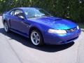 2002 Sonic Blue Metallic Ford Mustang GT Coupe  photo #22