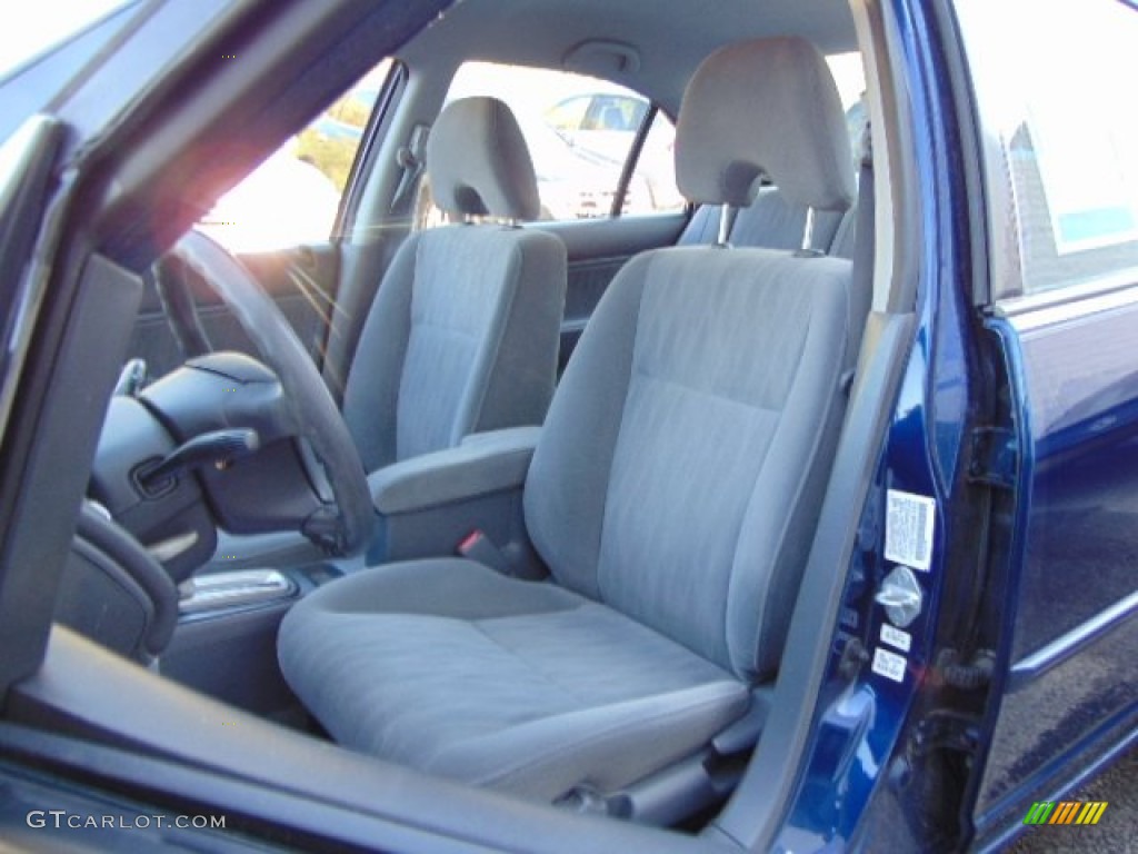 2003 Civic LX Sedan - Eternal Blue Pearl / Gray photo #12