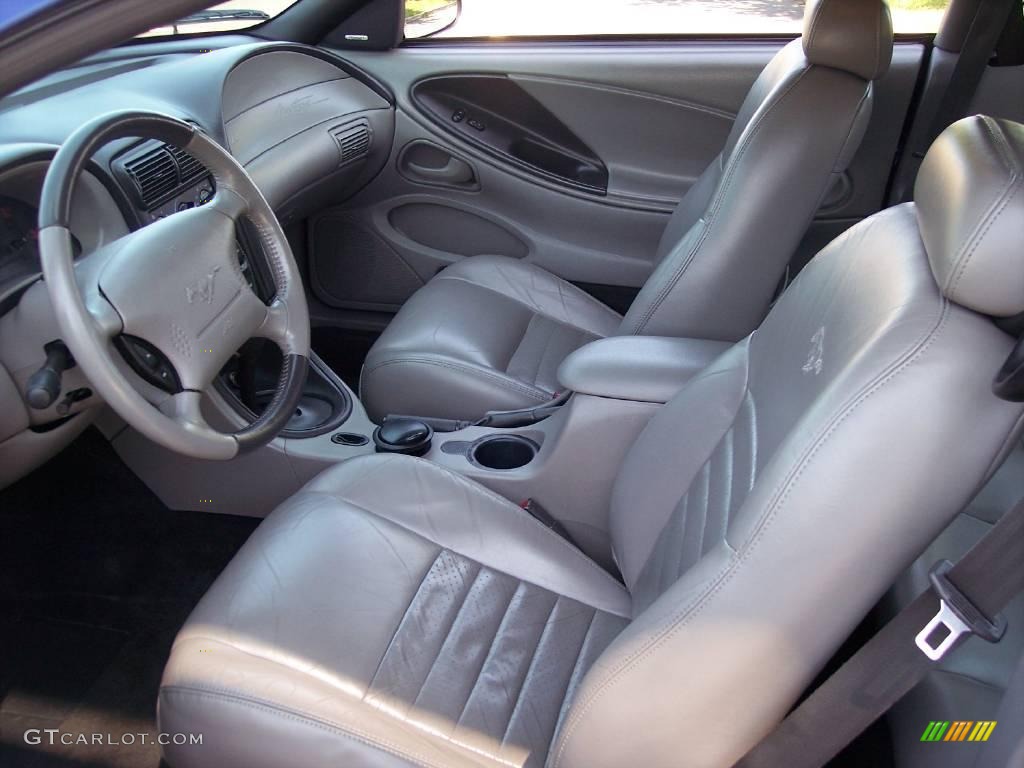 2002 Mustang GT Coupe - Sonic Blue Metallic / Medium Graphite photo #31