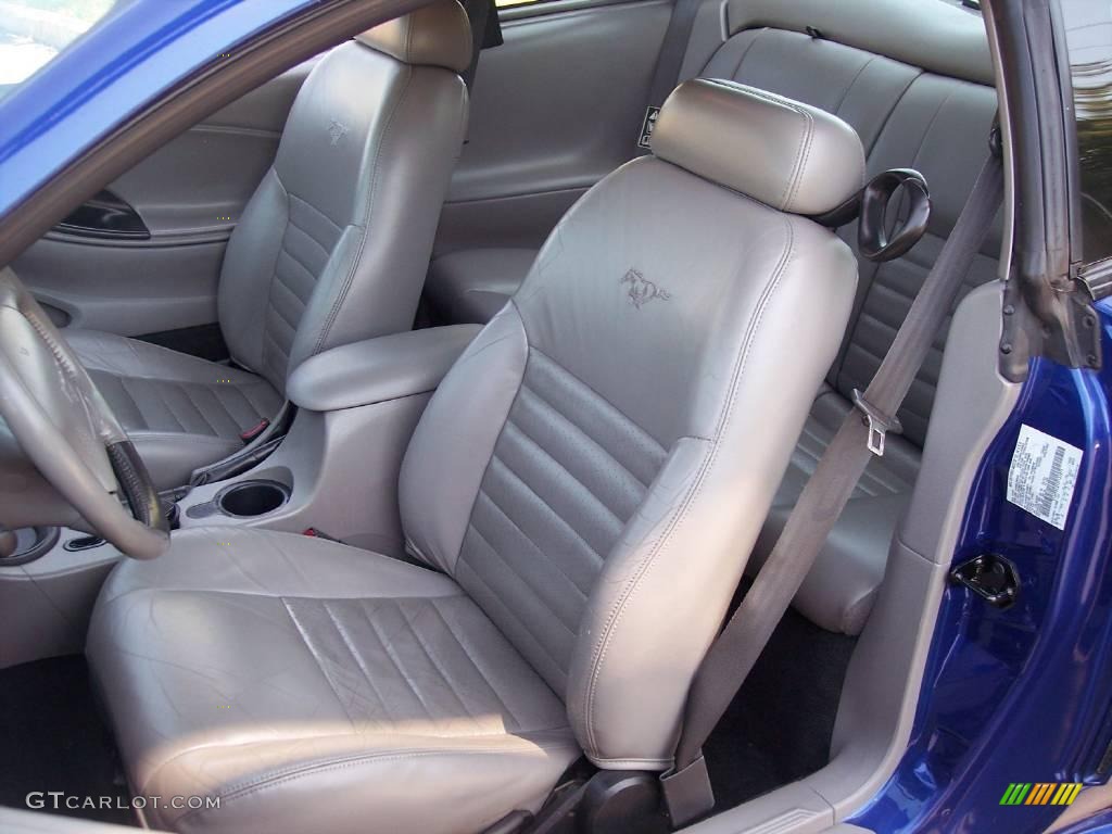 2002 Mustang GT Coupe - Sonic Blue Metallic / Medium Graphite photo #32