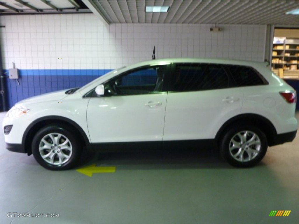 2011 CX-9 Touring AWD - Crystal White Pearl Mica / Sand photo #2