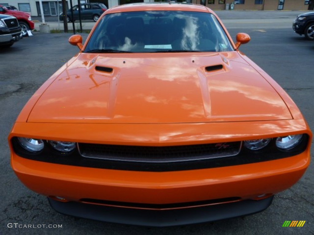 2014 Challenger R/T Classic - Header Orange / Dark Slate Gray photo #8