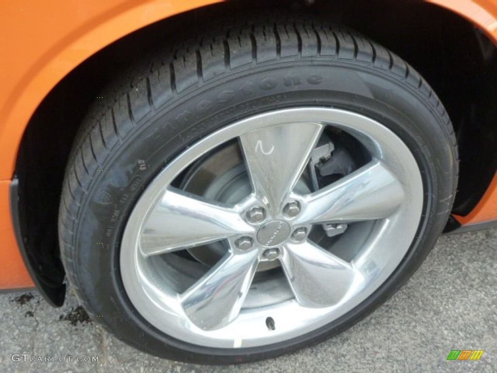 2014 Challenger R/T Classic - Header Orange / Dark Slate Gray photo #9