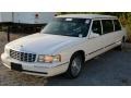 1998 White Cadillac DeVille Funeral Family Car  photo #1