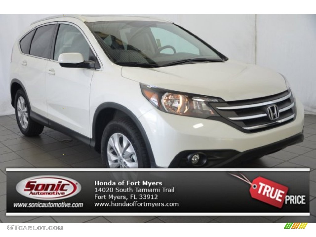 White Diamond Pearl Honda CR-V