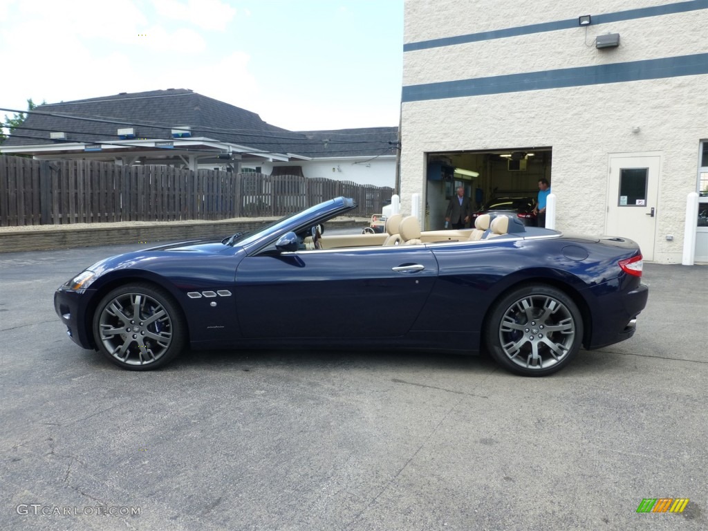 2014 GranTurismo Convertible GranCabrio - Blu Oceano (Blue Metallic) / Sabbia photo #3