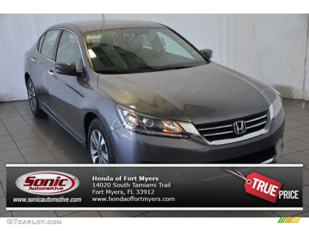2014 Accord LX Sedan - Modern Steel Metallic / Gray photo #1