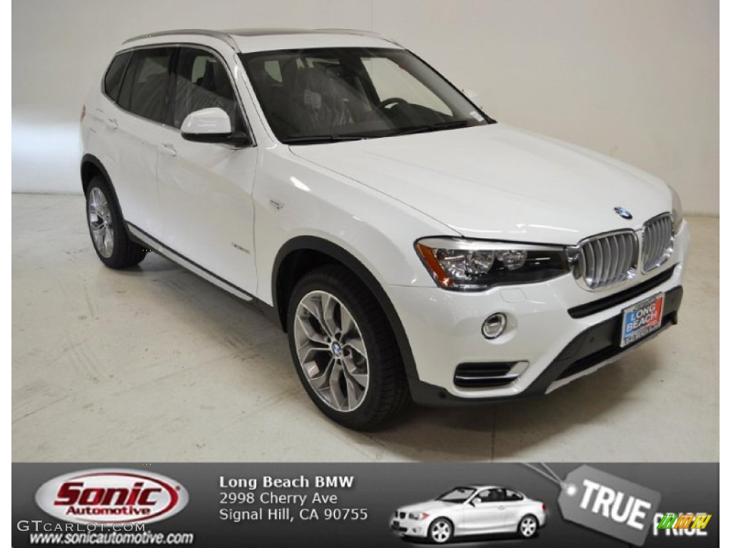 2015 X3 xDrive28i - Alpine White / Black photo #1