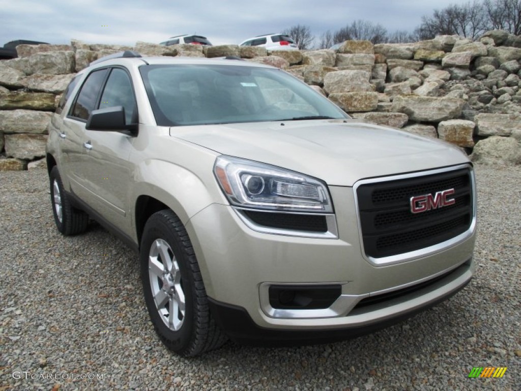 Champagne Silver Metallic 2014 GMC Acadia SLE Exterior Photo #95241648