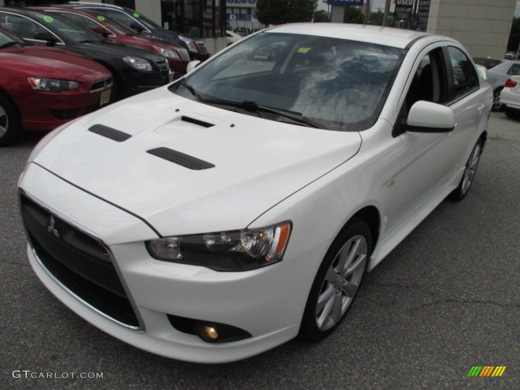 Wicked White 2012 Mitsubishi Lancer RALLIART AWD Exterior Photo #95242941