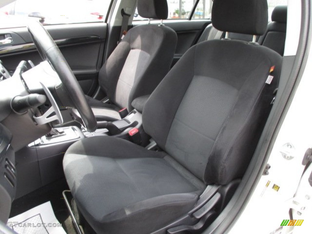Black Interior 2012 Mitsubishi Lancer RALLIART AWD Photo #95242992