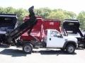 Oxford White - F550 Super Duty XL Regular Cab Chassis 4x4 Dump Truck Photo No. 12