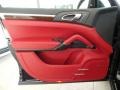 Black/Carrera Red Door Panel Photo for 2014 Porsche Cayenne #95245572