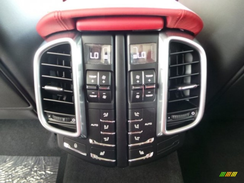 Black/Carrera Red Interior 2014 Porsche Cayenne Turbo Photo #95246021