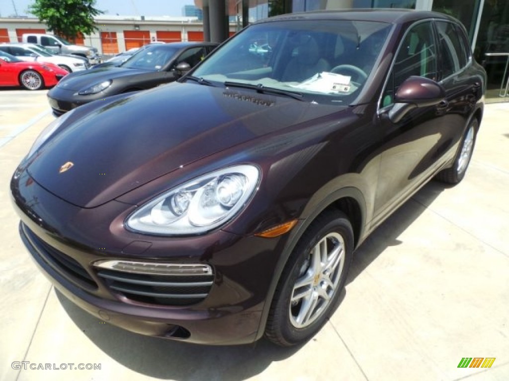 Mahogany Metallic 2014 Porsche Cayenne S Exterior Photo #95246346