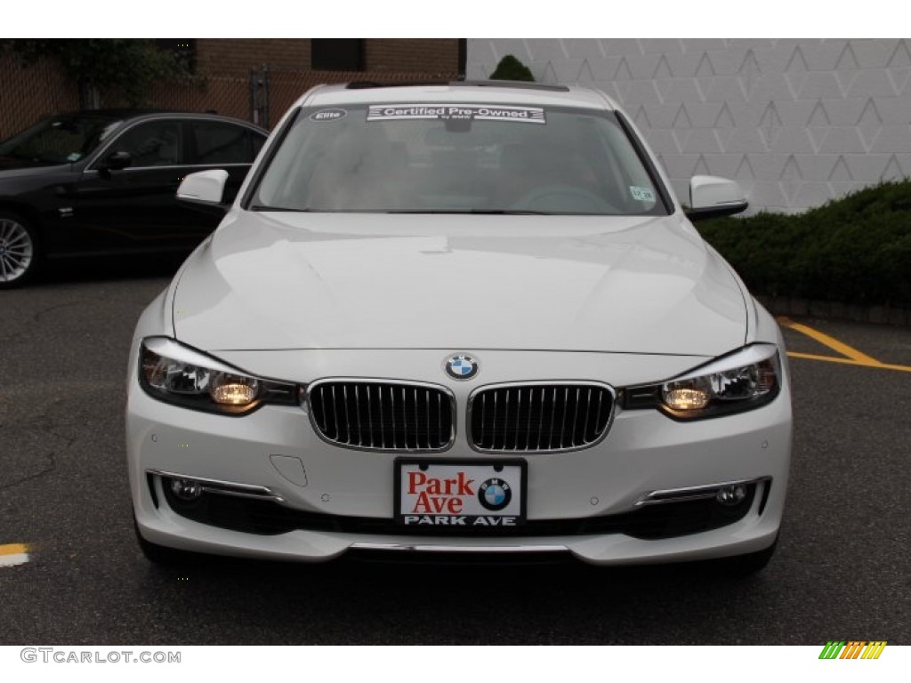 2014 3 Series 328i xDrive Sedan - Alpine White / Saddle Brown photo #8