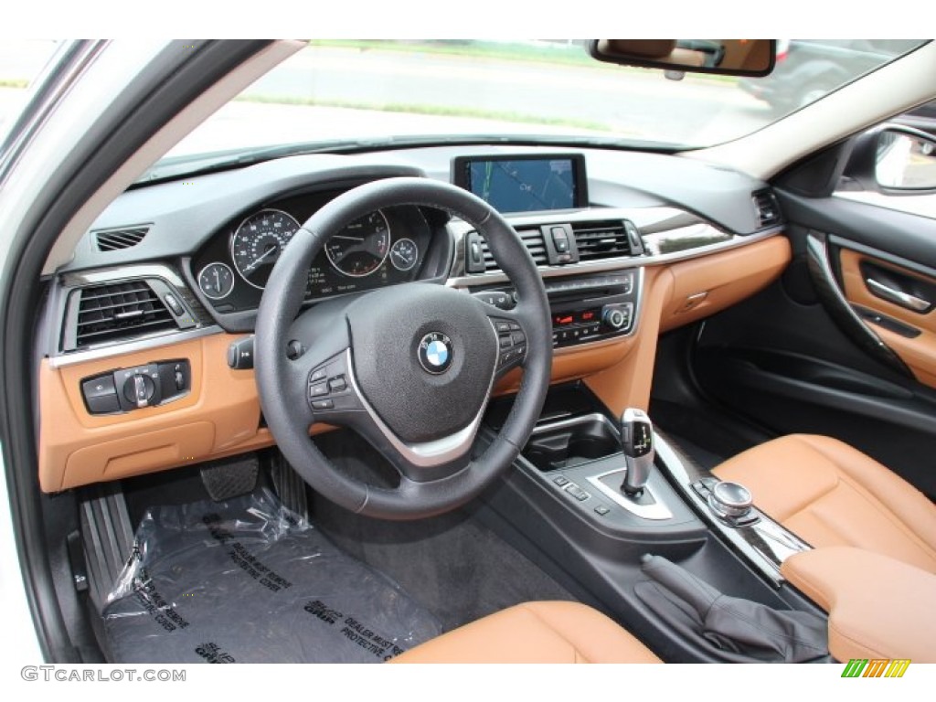 Saddle Brown Interior 2014 BMW 3 Series 328i xDrive Sedan Photo #95247047