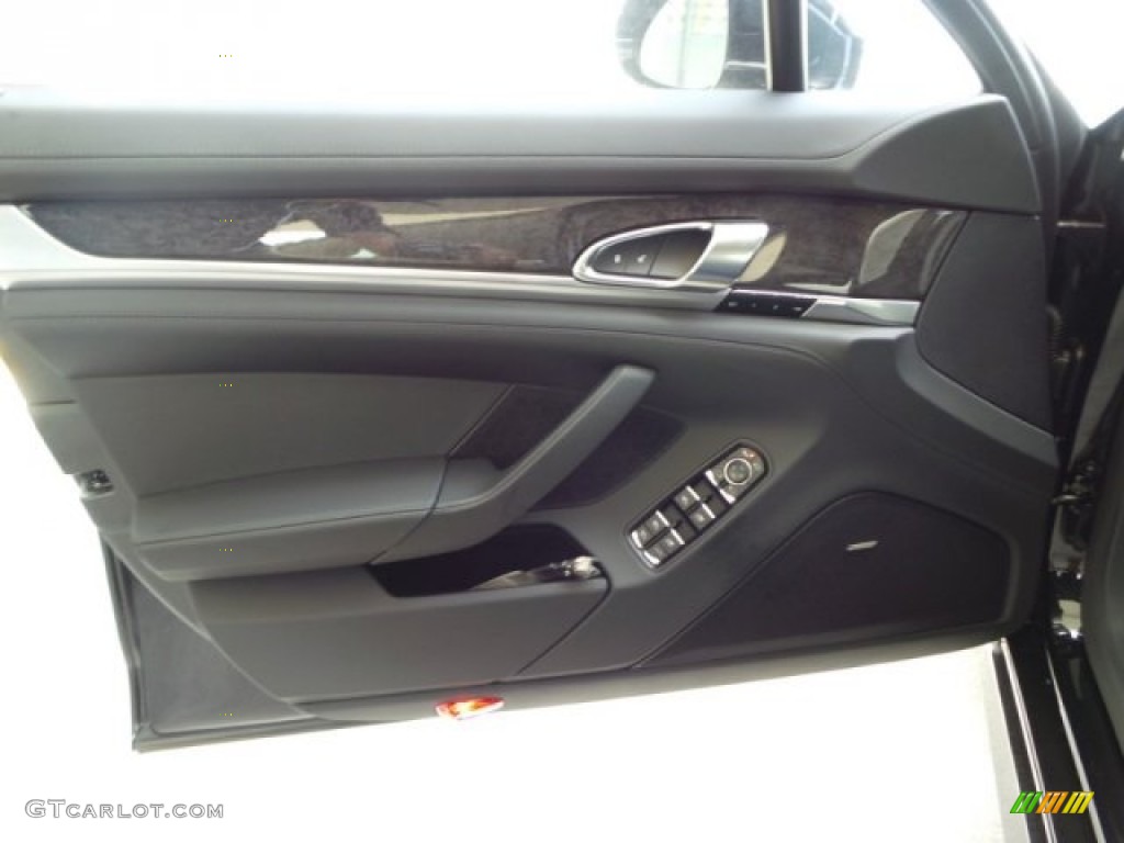 2014 Porsche Panamera Turbo Executive Black Door Panel Photo #95247333